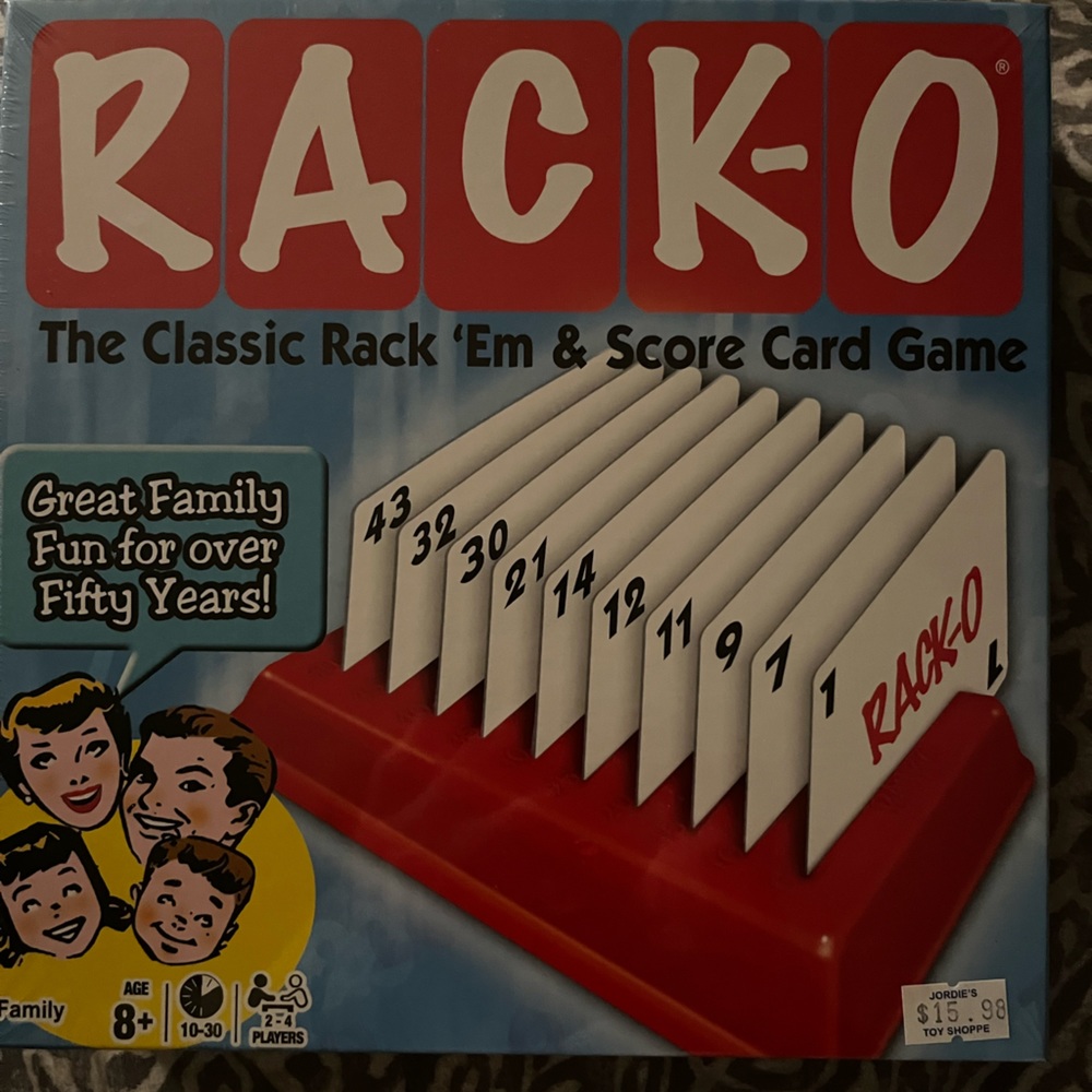 Rack-o card game